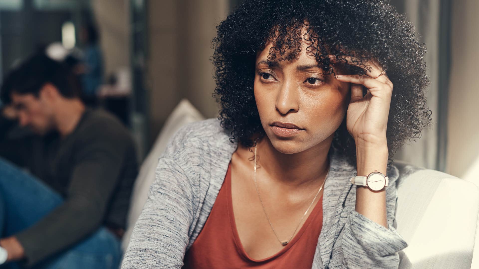 sad woman who feels like her partner needs some space