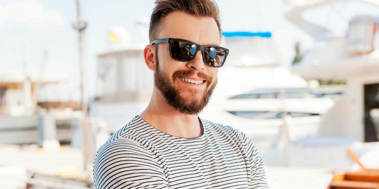 Man who is ten times happier. 